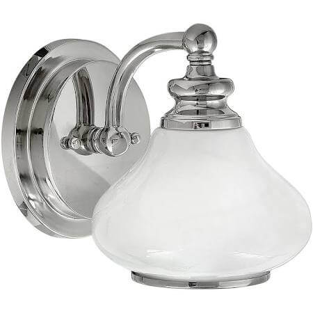 ainsley chrome wall bathroom light