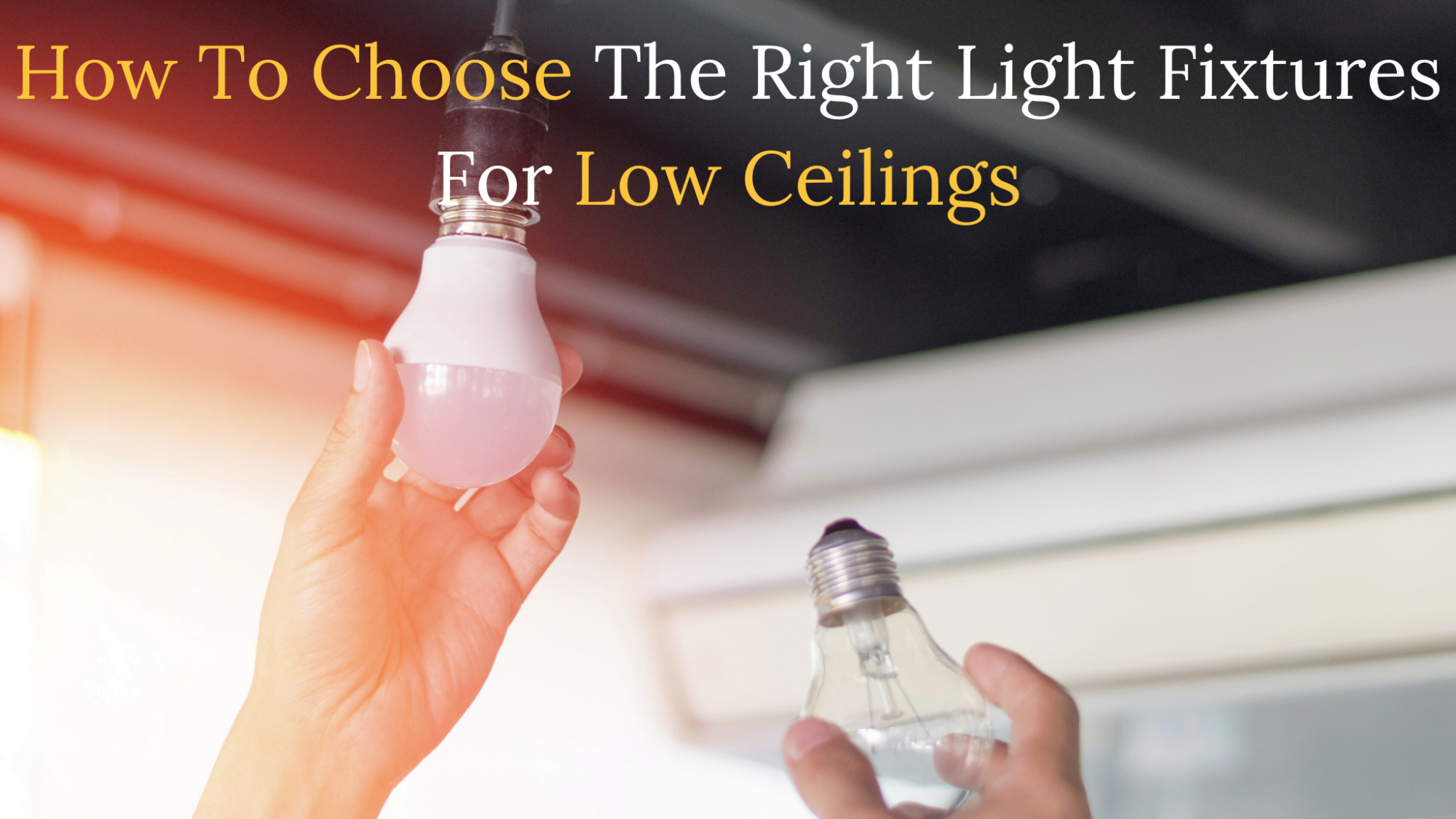 someone changing a light bulb